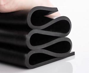 Hoja de goma negra <span class=keywords><strong>plana</strong></span> industrial Neopreno/NBR Superficie Lisa para tablero de falda/Sellado/Alfombrilla de goma para furgonetas - Product Image 4