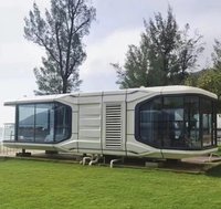 Casas Contenedor Extensibles de Lujo UALU, Casa Cápsula Prefabricada para Hotel, Uso en Exteriores, 2 Habitaciones, Personalizable, Patio Moderno