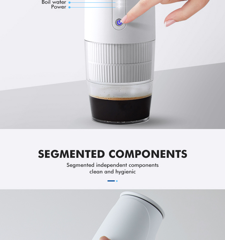 Mini Espresso Coffee Machine Portable Coffee Maker Machine Manual Handheld Espresso Electric Coffee Maker for Home Travel