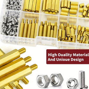 OKYN260305-41 176pcs M3 Hex Brass <b>Spacer</b> Standoff Assortment Set Copper Column Kit for PCB Mounting - Product Image 2