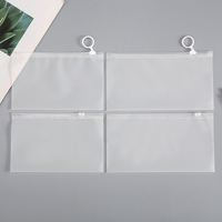 Trousse à crayons transparente étanche et étanche à l'humidité avec fermeture éclair, étui de papeterie simple pour l'école et le bureau, haute capacité