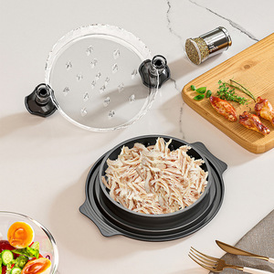 Alat Penghancur Daging Sapi & Ayam Berkualitas Tinggi, Portable, Bahan Plastik & PP, dengan Tutup Transparan Anti-Selip, Peralatan Dapur untuk Penggunaan di Rumah - Product Image 3
