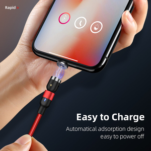 Lm7A Magnétique 3 En 1 Câble 3A De Chargement USB À 90 Degrés Rotatif Gratuit Charge Rapide Câble Gaming <span class=keywords><strong>Avec</strong></span> <span class=keywords><strong>Connecteur</strong></span> - Product Image 6