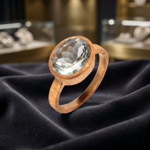 Bagues classiques en argent avec pierres précieuses en quartz cristal pour enfants - Product Image 4