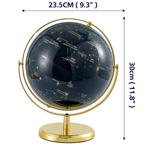 Globe terrestre rotatif en métal de 8 pouces, design créatif, idéal pour l'enseignement de la géographie scolaire – Article très demandé et de haute qualité - Product Image 4