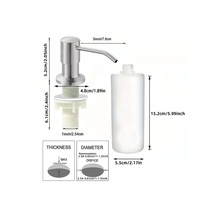 Vente en gros de savon bon marché pour les mains de la cuisine Distributeur de savon pour lave-vaisselle détergent à lessive liquide Recharge d'évier Accessoires Distributeur de savon