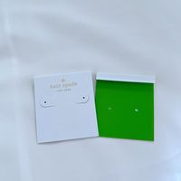 Logo imprimé personnalisé, support d'emballage blanc recyclé, carte d'affichage de bijoux avec pochette, collier, boucle d'oreille