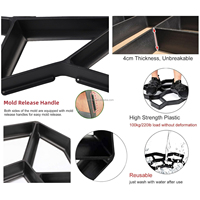 Moule hexagonal pour pavés de chemin, dalles de sol, blocs de ciment et briques de béton DIY