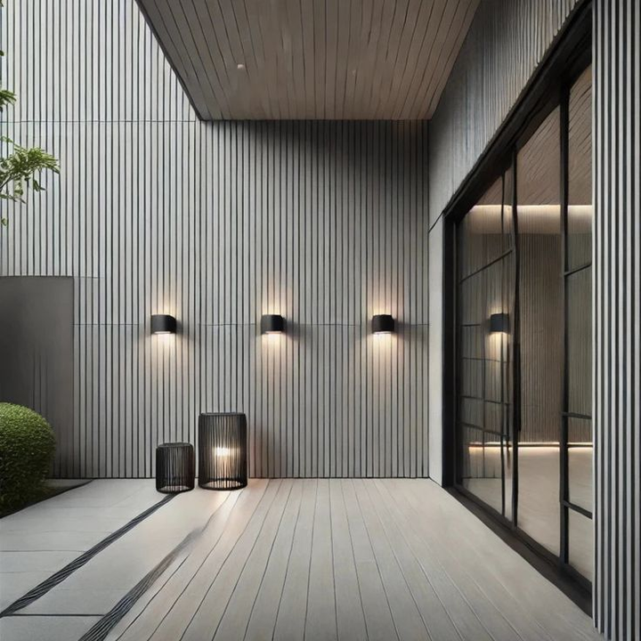 Easy Install Wall Cladding Wpc Exterior Outdoor Composite External Wpc ...