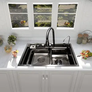 صنبور مياه فاخر عالي الجودة من الفولاذ المقاوم للصدأ لحوض المطبخ