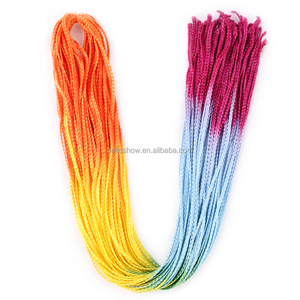 Nudos Zizi-trenzas de ganchillo, <span class=keywords><strong>extensiones</strong></span> de cabello sintético ombré, microtrenzas de ganchillo - Product Image 5