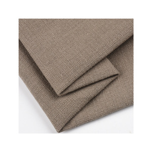 Cotton Canvas <b>Fabric</b> 8*8 Slub Woven Plain Dyed Medium <b>Weight</b> 120GSM Breathable For Coat Jacket Apparel - Product Image 4