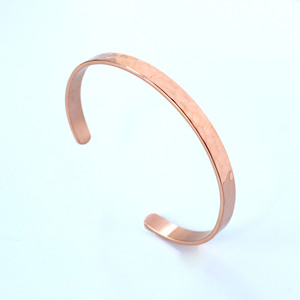 6MM Stainless Steel <strong>Customizable</strong> Logo Hammered <strong>Cuff</strong> <strong>Bracelet</strong> in Gold/Silver/Black Classic Style Unisex - Product Image 4
