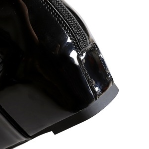 6632-36 Bigtree rộng ngón chân của phụ nữ khởi động với ngón chân vuông nhỏ, dốc gót chân, và gót chân lớn lên bên trong, sáng bóng cao khởi động hàng đầu - Product Image 5