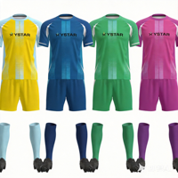 Uniforme de Fútbol de Poliéster Ligero y Duradero para Equipos Juveniles y Adultos con Diseño de Identidad de Equipo Personalizado