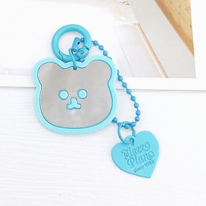Nouveau porte-clés ours miroir cœur d'amour, pendentif ours miroir en acrylique, cadeau pour étudiantes et femmes - Product Image 6
