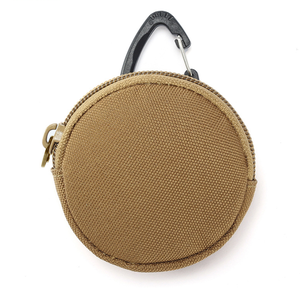 Ventilateurs de camping d'extérieur HBK107 – Mini pochette multifonction ronde pour clés, écouteurs et petits accessoires avec crochet – Idéal comme cadeau - Product Image 1