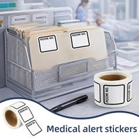 Etiquetas Médicas Resistentes al Agua y a los Arañazos, Ecológicas, Térmicas Directas APZ, 1.5" X 1.375", Autoadhesivas, Etiquetas de Código de Barras para Laboratorio
