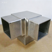 Connecteur de tube carré en T à 3 voies, joint pivotant industriel robuste, joint d'angle en profilé d'aluminium