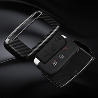 Housse de clé de voiture en fibre de carbone pour Land Rover Range Rover Evoque Sport Freelander Discovery Velar pour Jaguar XE XF XJ