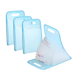 Office Supplies Test Good Plastic File bag A4 Office Organ Bag File Folder For Desktop Office