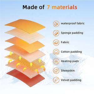 Yeşil 7.4V 3000mAh açık sıcak kayak 3m elektrik eldiven kaymaz kış kros dayanıklı su geçirmez ısıtmalı kayak eldiven - Product Image 6