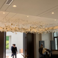 Lustre décoratif moderne de haute qualité pour hall d'hôtel, escalier, plafond, éclairage suspendu personnalisé