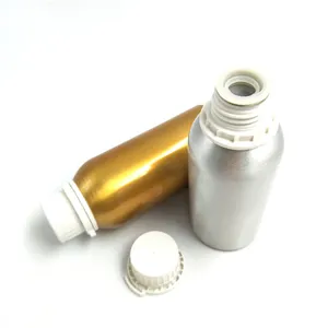RUIPACK 1000毫升铝精油瓶，大银彩色铝容器制造商/批发