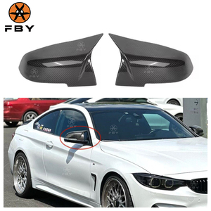 Ốp gương chiếu hậu bằng sợi carbon phong cách MP chất lượng cao dành cho BMW F30 F32 F33 F35 F80 F82 F83, chất liệu sợi carbon, thay thế mới - Product Image 1