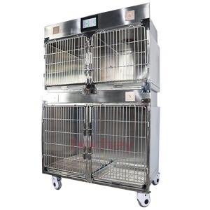 Mt Y Tế Bán Buôn Thú Y Thép Không Gỉ Con Chó Chăn Nuôi Nuôi Nuôi Cũi Tủ Hiển Thị Đa-Chức Năng Cửa Hàng Vật Nuôi Bệnh Viện Lồng - Product Image 1