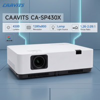 Projecteur interactif CAAVITS 4200 Lumens XGA 3LCD, haute luminosité pour salles d'exposition, projecteurs pour salles d'exposition, usine de projecteurs CA-S420X