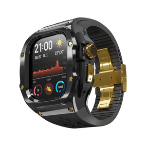 Custodia Impermeabile Luxury Shellbox Antiurto in Acciaio Inossidabile 316 per <span class=keywords><strong>Apple</strong></span> <span class=keywords><strong>Watch</strong></span> Ultra 3 49mm con Cinturino in Silicone - Product Image 2