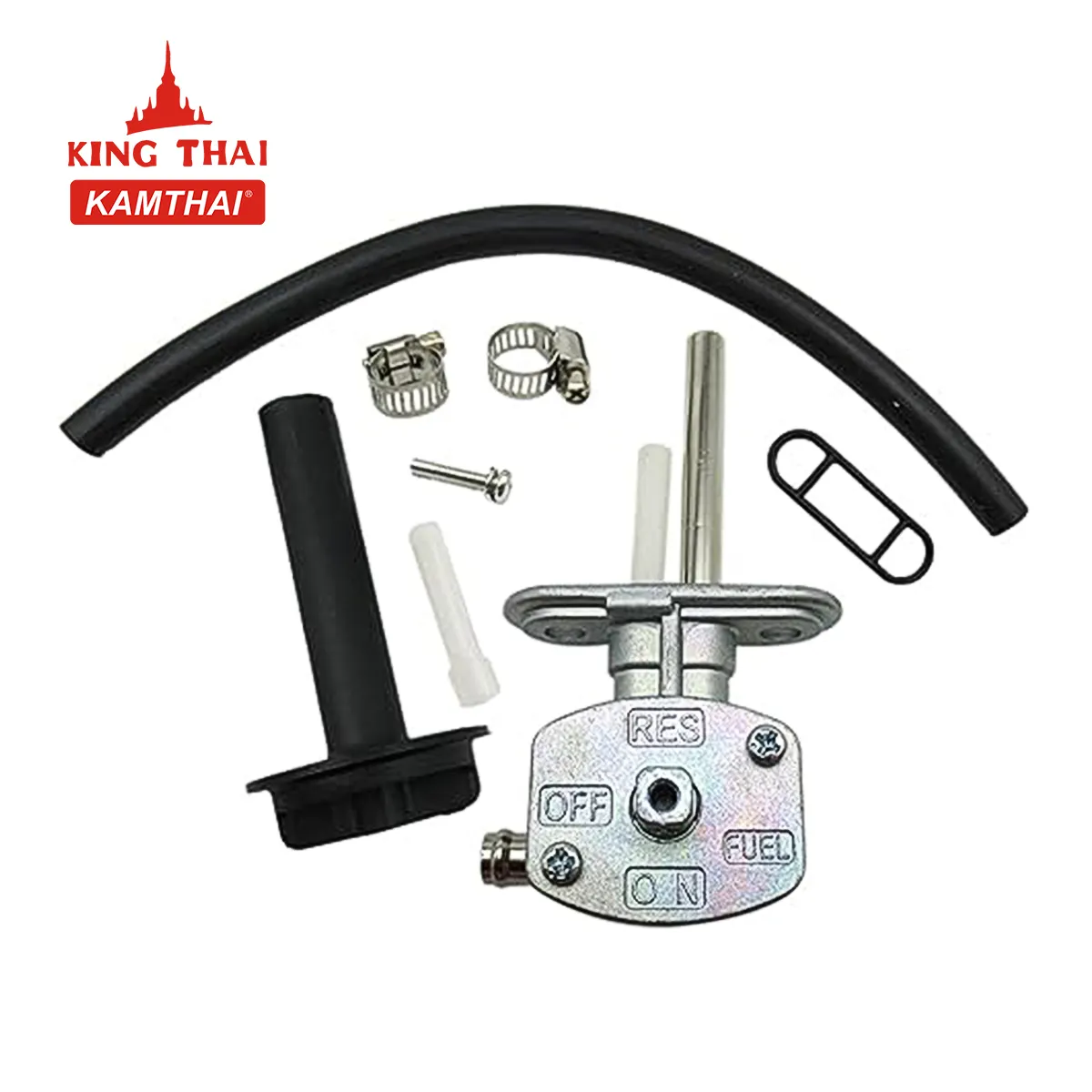 Kamthai Fuel Cock Petcock Assy & Lever pour Yamaha Atv/Utv Parts Accessories Grizzly YFM350 YFM660 5KM-24500-10-00 Atv Parts