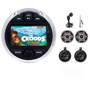 ชุดเครื่องเสียงสำหรับเรือยอชท์ ATV และยานพาหนะทางน้ำ รุ่น H-301 เครื่องเล่น MP5 สเตอริโอ+ลำโพงกันน้ำขนาด 6.5 นิ้ว แบบฝังและแบบตั้งพื้น พร้อมเสาอากาศ USB - Product Image 3
