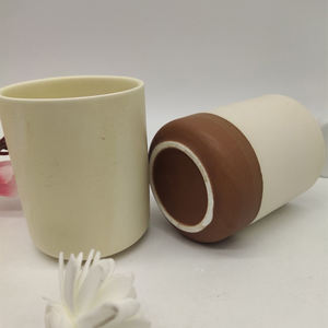 Conteneur <span class=keywords><strong>en</strong></span> céramique décoratif pour table, bougeoir <span class=keywords><strong>en</strong></span> <span class=keywords><strong>terre</strong></span> <span class=keywords><strong>cuite</strong></span>, porte-bougie, pot à bougie vide - Product Image 2