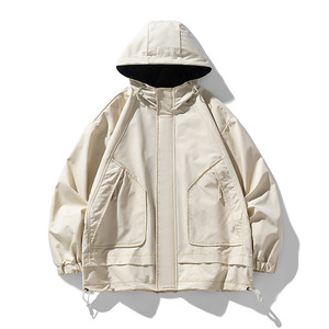 Nueva chaqueta <span class=keywords><strong>de</strong></span> otoño para <span class=keywords><strong>hombre</strong></span>, cuello levantado, <span class=keywords><strong>moda</strong></span> coreana, conejo, ajuste holgado, longitud larga, estilo informal, logotipo frontal transfronterizo para <span class=keywords><strong>Amazon</strong></span> - Product Image 6