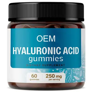 Gomitas de ácido hialurónico para el cabello, suplementos de ácido hialurónico para uñas con vitaminas para la piel de vitamina C para mujeres