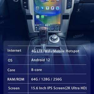 วิทยุติดรถยนต์ระบบแอนดรอยด์ขนาด 256GB หน้าจอ 15.6 นิ้ว สำหรับรถยนต์โตโยต้า 4Runner ปี 2010-2023 เครื่องเล่นมัลติมีเดียแอนดรอยด์พร้อมระบบนำทาง GPS หน้าจอแนวตั้งไร้สาย - Product Image 2