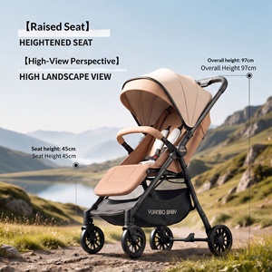 Poussette bébé en métal pliable légère avec siège réversible inclinable portable pour bébés de 0 à 6 mois - Product Image 2