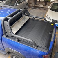 Couverture de benne de camionnette 4x4 manuelle, rétractable, en alliage d'aluminium, étanche, verrouillable, pour Mitsubishi Triton L200 NP300 Mazda BT50