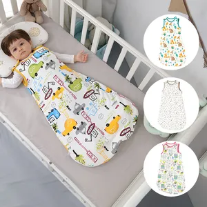 Зимняя Детская Пижама-конверт OEKO из органического хлопка для новорожденных, весенние детские спальные мешки
