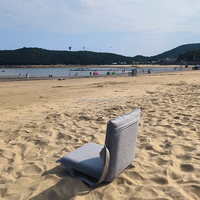 Tumbona plegable de playa marina con diseño personalizado, silla reclinable con toalla de rizo para playa, patio, jardín, tatami