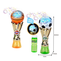 Trophée de football électrique à succès avec machine à bulles lumineuse pour enfants – Jouet portable pour l'été, idéal pour les fêtes et les activités