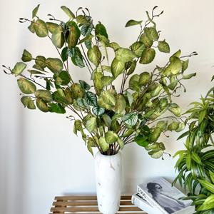 Feuille de lentille multi-fourche à tige haute Décoration d'intérieur de paysage <span class=keywords><strong>plante</strong></span> artificielle - Product Image 2