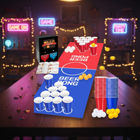 Tapis de table Beer Pong avec jeux de boisson pour adultes, jeu de fête