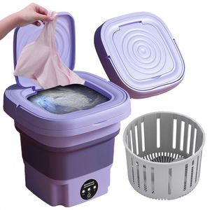 Household Small Folding Portable Washing Machine Student Dormitory Underwear Socks <b>Mini</b> Washing Machine Portable Laundry Bucket - Product Image 1