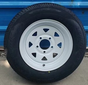 Jante de <span class=keywords><strong>remorque</strong></span> en acier pleine grandeur, universelle, modifiée, de rechange pour camping-car, camion de restauration, véhicule d'ingénierie - Product Image 5