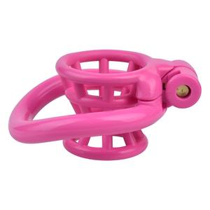 FRRK Nouveauté Cage de chasteté masculine en résine ABS, bondage pénien pour hommes, harnais en cuir pour <span class=keywords><strong>jeux</strong></span> SM <span class=keywords><strong>sexy</strong></span>, cage à pénis - Product Image 3