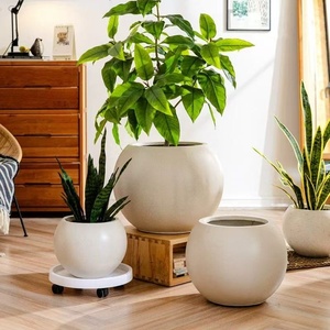 Kugelförmiger Blumentopf für Gummibaum Orchidee Leerstehend Haushalt Wohnzimmer Balkon Outdoor Grünpflanze - Product Image 1