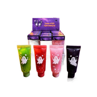 Jouet Squishy Halloween en forme de tasse à Bubble Tea, avec corps de tasse transparent, couvercle en dôme, double remplissage de billes et de gel, à pétrir pour le soulagement